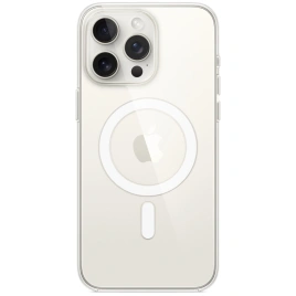 Силиконовый чехол Apple MagSafe для iPhone 15 Pro Max Clear