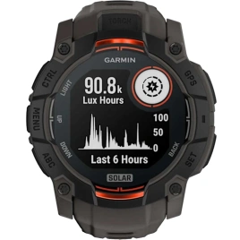 Смарт-часы Garmin Instinct 3 50mm Solar Black with Charcoal Band (010-02935-00)