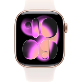 Смарт-часы Apple Watch Series 11 46mm Rose Gold Aluminium Case with Light Blush Sport Band S/M
