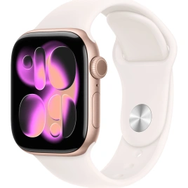 Смарт-часы Apple Watch Series 11 46mm Rose Gold Aluminium Case with Light Blush Sport Band S/M