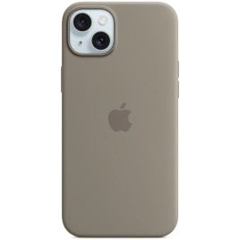 Силиконовый чехол Apple MagSafe для iPhone 15 Plus Clay