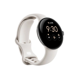 Смарт-часы Google Pixel Watch LTE Polished Silver case/Chalk Active band