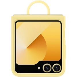 Чехол Samsung Silicone Case with Ring для Galaxy Z Flip6 Yellow