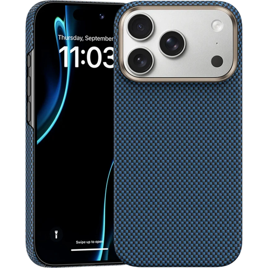 Чехол Benks ArmorTint Case built with Kevlar для iPhone 17 Pro Max StarLight Blue фото 4