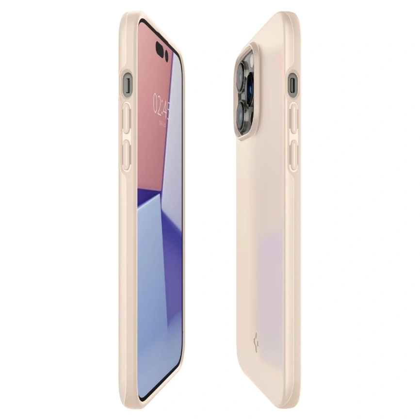 Чехол Spigen Thin Fit для iPhone 14 Pro (ACS04785) Sand Beige фото 7
