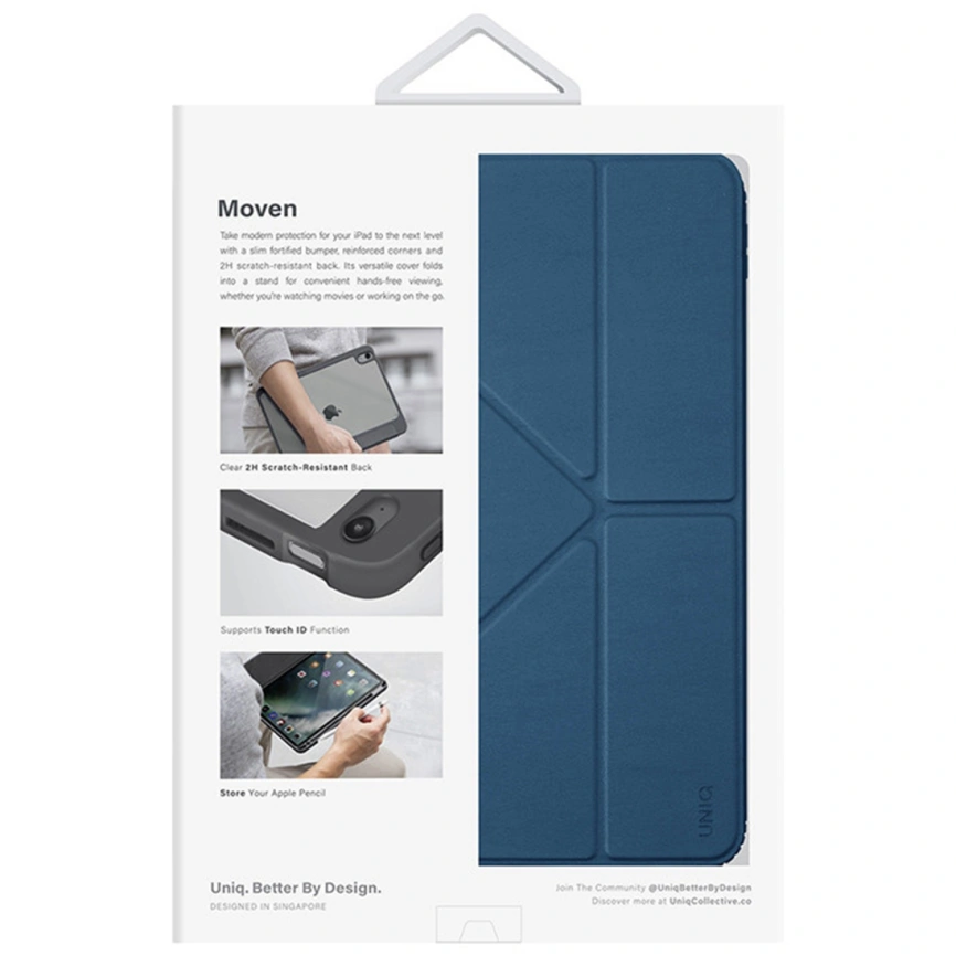 Чехол Uniq Moven для iPad 10.9 2022 Capri Blue фото 4