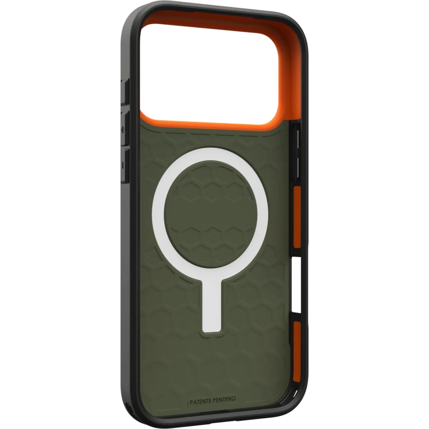 Чехол UAG MagSafe Civilian для iPhone 17 Pro Max Olive/Orange фото 4