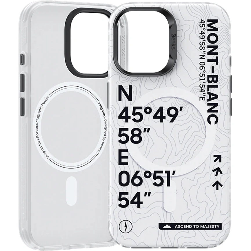 Чехол Benks Phone Case для iPhone 16 Mt. Blanc фото 1