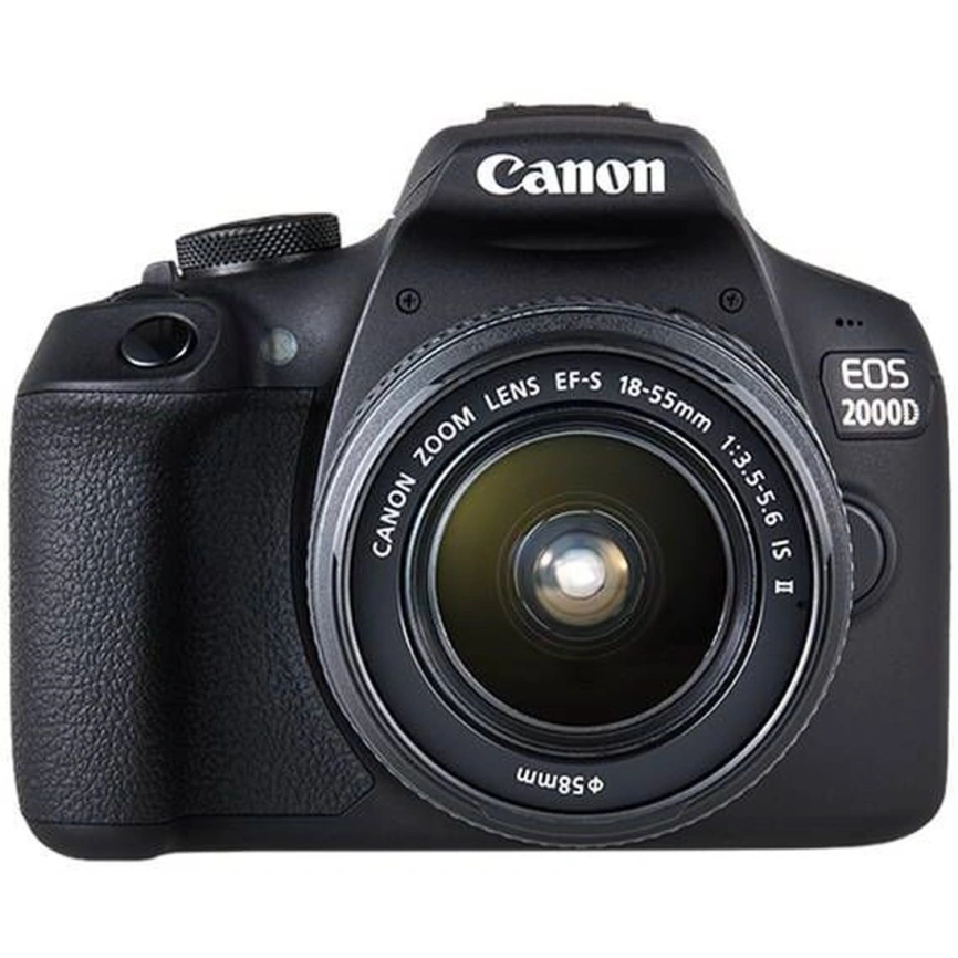 Фотоаппарат Canon EOS 2000D Kit EF-S 18-55 II Black фото 1