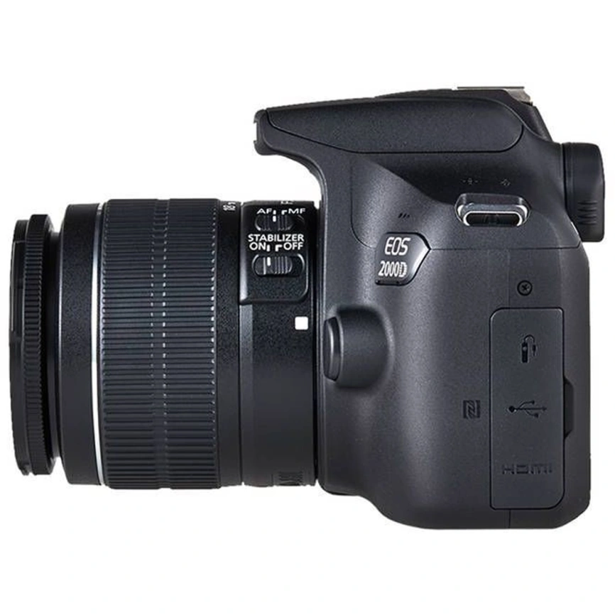 Фотоаппарат Canon EOS 2000D Kit EF-S 18-55 II Black фото 4