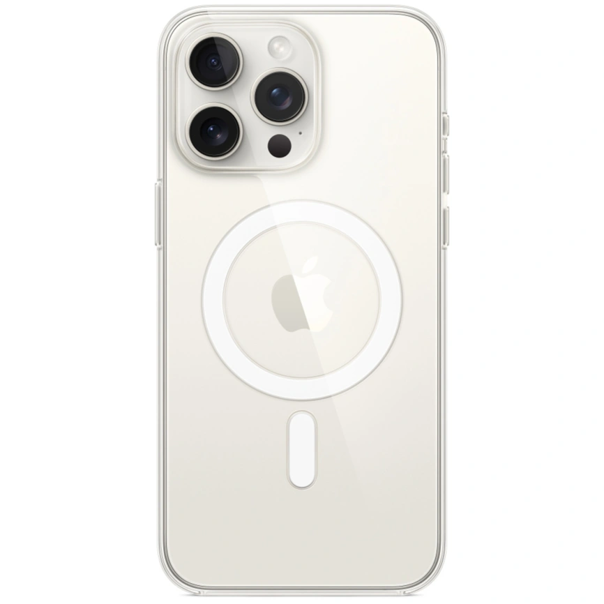 Силиконовый чехол Apple MagSafe для iPhone 15 Pro Clear фото 3