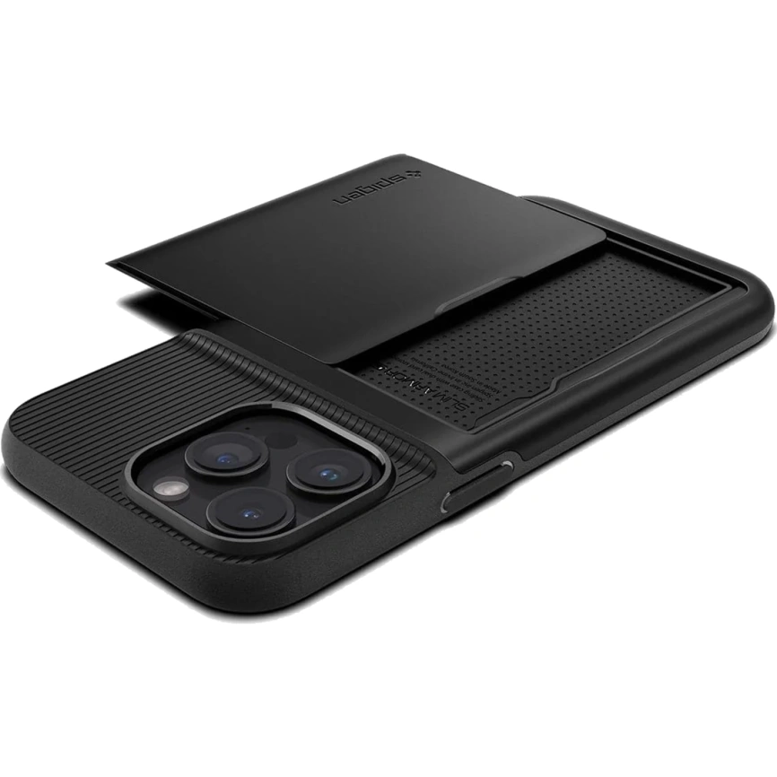 Чехол Spigen Slim Armor CS для iPhone 15 Pro Max (ACS06589) Black фото 8