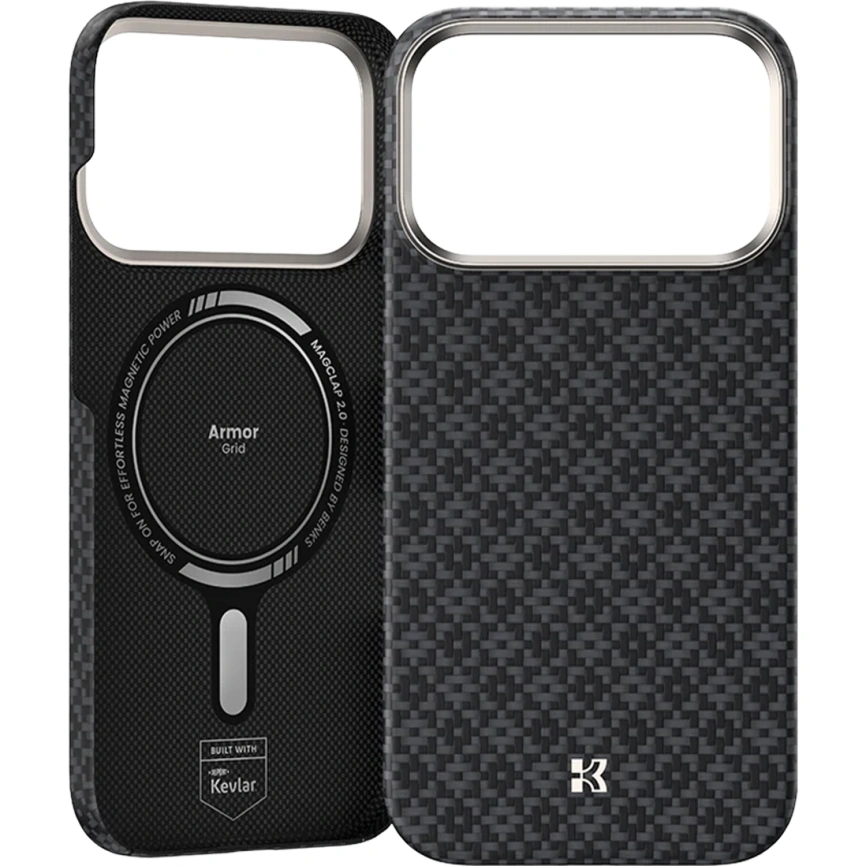 Чехол Benks ArmorGrid ArmorAir Case built with Kevlar для iPhone 17 Pro Obsidian Black фото 1