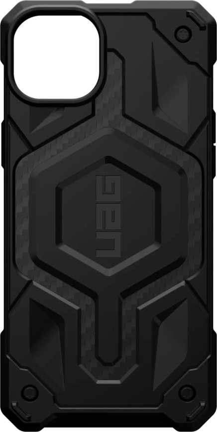 Чехол UAG Monarch Pro For MagSafe для iPhone 14 Plus Carbon Fiber фото 1